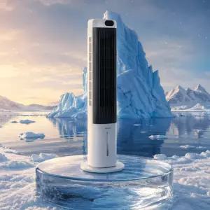 한경희 타워형 냉풍기 스탠드형 리모컨 저소음 가정용 이동식 소형 에어컨 HA-L1500