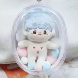 WL 때 안타는 인형 보관 파우치 PVC 키링 솜인형 보관 아이돌