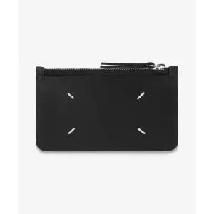 MAISON MARGIELA 4 스티치 집 EW 카드 홀더 - 블랙 / SA1VX0008P4745T8013