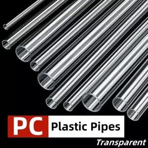 호환  PC 튜브PVC 투명 하드 튜브 플라스틱 튜브 어항 수족관 중공 원형 파이프 어항