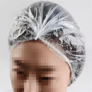 100P 일회용 헤어캡 호텔용품 일회용비닐헤어캡 파마비닐캡