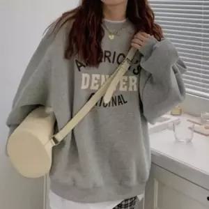 긴팔 맨투맨 티셔츠 아메리카 덴버 프린팅 오버핏 티