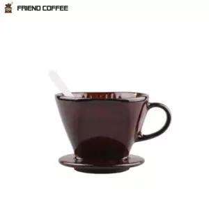 [하프클럽/알티피아]도자기 드립포트 핸드메이드 커피 추출기 브라운