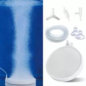 이글스 8인치 나노 에어 스톤 - 수족관용 초미세 버블 디스크 어항용 150~200갤런 탱크용 용존 산소 디퓨저