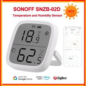 호환 SONOFF SNZB-02D Zigbee LCD 스마트 온도 습도 센서 스마트 홈 원격 실시간 모니터링 5s 빠른 새로 고침 ewelink