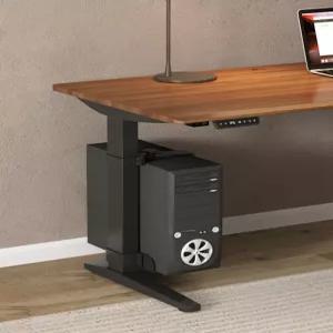 컴퓨터 본체 거치대 책상 홀더 무타공 pc 받침대 화이트 걸이식 프린터 수납장 트레이