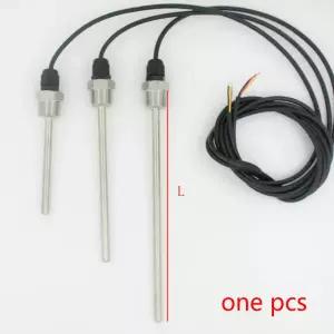 호환 디지털 온도 센서 PVC 3 코어 와이어 SUS304 스테인리스 스틸 쉘 파이프 L30-500mm DS18B20 G12 스레