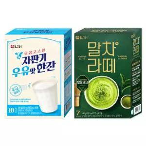(무배/원플러스원) 한잔 10스틱 + 우유맛 말차라떼 자판기 담터 7스틱