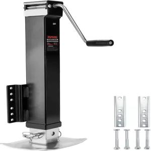 POPBUL 8000파운드 헤비 듀티 트레일러 잭 30인치 트 스위블 볼트온 RV 유틸리티 및 요트용 드롭 레그 조절