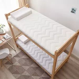 휴대용토퍼 싱글 메트 연결형 매트리스 낮잠 70x90cm 패드 화이트 6cm 손님용