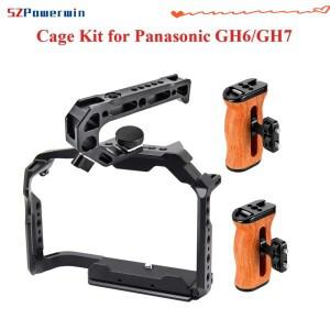 SZPowerwin 카메라 케이지 키트 파나소닉 GH7 안정기 장비 보호 프레임 짐벌 Arri 나사 손잡이