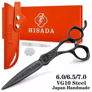 호환  HISADA 전문 이발사 가위 일본 수제 VG10 소재 가위 6.06.57.0 인치 이발소