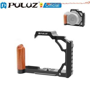 PULUZ-니콘 ZFC 우드 핸들 금속 카메라 케이지 1/4 나사 3/8 인치/Arri 포지셔널 홀 및 슈 스태빌라이저 리