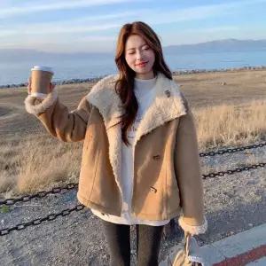 여자 모피코트 양면 세무 라이크 퍼 일체형 코트 원픽1