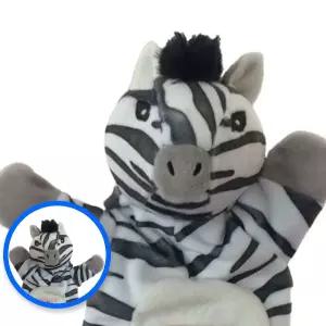 MF09 얼룩말손인형 유아 동물 헝겊 핸드퍼핏 인형극 역할놀이 까꿍 어린이집교구 방과후교구 유아감각발달