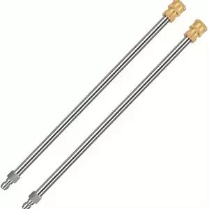 고압 물총 연장 막대 퀵 플러그 17 인치 스테인레스 스틸 1/4 남성과 여성 빠른 연결 Exte