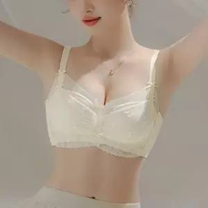 레이스 뽕브라 부유방커버 가슴 잘모아주는 노와이어 속옷
