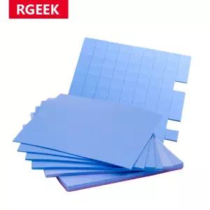 RGEEK 6W/M.K GPU CPU 방열판 100mm*100mm 냉각 전도성 실리콘 패드 컴퓨터 Destktop 액세서리용 열