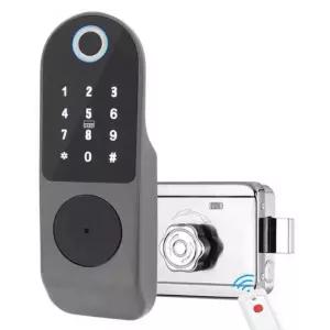 디지털 도어락 지문인식 방수 무타공 지문인식도어락 대문