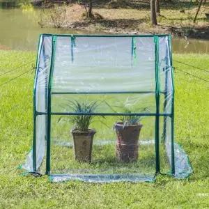 길냥이 급식소 바람막이 반투명 PE 텐트 야외 고양이집 길고양이 겨울집 중형 S4 80cm