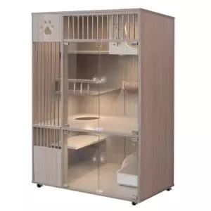 고양이장 원목 케이지 대형 집 펜스 우리 별장 철장 고양이 가정용 하우스 고양이집 실내