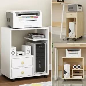 본체 수납장 컴퓨터 테이블 랙 캐비닛 PC 거치대 이동식 프린터 스탠드