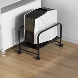 이동식 받침대 조립식 본체 거치대 바퀴 선반 컴퓨터 캐리어 높이조절 스탠드