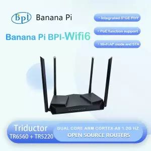 바나나 파이 BPI-Wifi 6 OpenWRT 라우터  케이스 TR6560  TR5220 Wifi SOC 듀얼 코어 ARM Cortec A9 통합 5