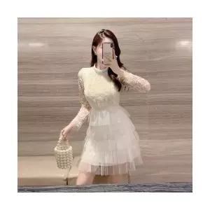 원피스 스커트 여사친 망사 레이스 펀칭 레깅스 원픽1