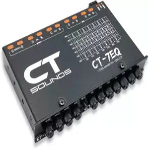 CT 사운드 CT-7EQ 7 밴드 1/2 딘 파라메트릭 자동차 오디오 이퀄라이저