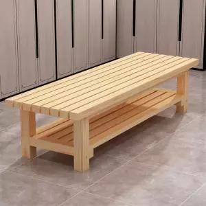 사우나 원목 긴벤치 탈의실 목욕탕 라커룸 나무 휴게실 찜질방 사우나벤치 좌석 야외 웨이팅