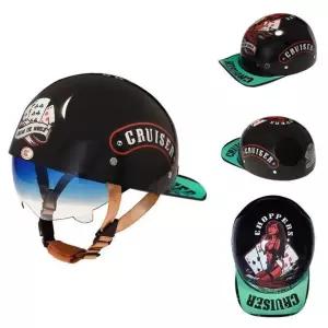 스냅백헬멧 바이크 특이한 스쿠터 빅사이즈 반모 가벼운 오토바이 경량