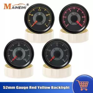 호환  52mm 오일 압력 게이지 자동차 볼트 8-16V 볼트 게이지 연료 레벨 인디케이터 자동차 온도계 40-120