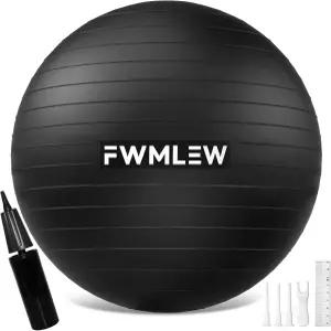피트니스 코어 운동 임신 및 사무용 5사이즈 안티버스트 헤비 듀티 안정성 짐볼 퀵 펌프 포함 FWLew