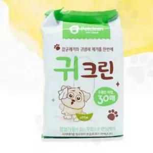 애견 물티슈 귀청소 귀냄새 제거 강아지 크리너 30매