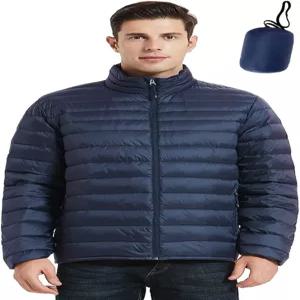 슬로우 다운 남성 경량 퍼퍼 재킷 패커블 겨울 퍼피