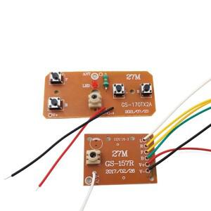 4CH RC 리모컨 회로 PCB 송신기 리시버 보드  안테나 라디오 시스템 포함 자동차 액세서리