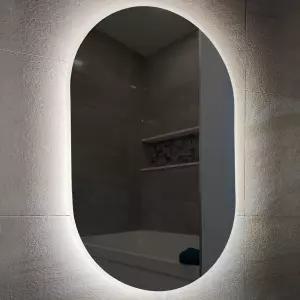 직타원 확산 LED 화장실 욕실조명거울 2Color LUVITZ