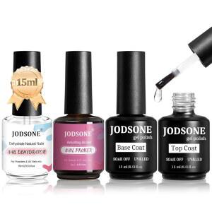 JODSONE 15ML 네일 프라이머 베이스 코트 있는 지속되는 오래 DIY 건조 선물 디자인 내구성 빠른 광택 아트