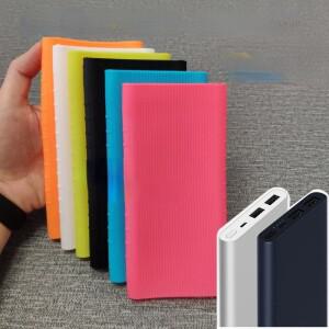 샤오미호환 Mi Power Bank 2 10000 mAh 케이스 듀얼 USB MAh 스킨 쉘 슬리브 커버 용 실리콘 보호