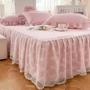 라지킹매트리스 침대패드 이불커버 제품 소프트 블루베