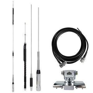 HH-9000 10/6/2m/70cm 고이득 쿼드 밴드 모바일 무전기 안테나 차량용 (Tyt  Wouxun  Yaesu  Midland  kenw