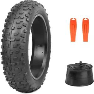 WEEROCK 1/2 팩 20인치 전기 자전거 뚱뚱한 타이어 20 X 4.0인치 E 스노우 트라이사이클 블랙용 내부 튜브