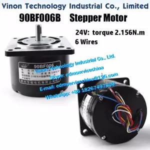 90BF006 스테퍼 모터 (액슬용) 24V 토크 2.156N.m 6선 CNC 와이어컷 EDM 머신, 드릴링 머신 스핀들 리프트