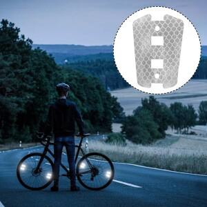 4피스 자전거 반사 스티커 휠 스포크 맥세이프호환 경고 MTB 바퀴 림 클립 스트립