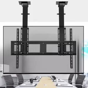 리모컨 조절 가능한 높이 텔레스코픽 전동 트가 장착된 모터식 TV 천장 마운트 120인치 55대 자동 팅 기능