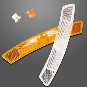4피스 25x20mm 자전거 강스틸 고정 비 태양 보호 스포크 반사판 부품 산악 야외 승마 액세서리