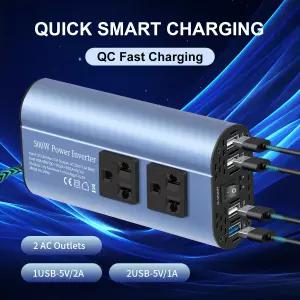 인버터 12V 220V 수정 된 인버터 500WHigh 전원 USB 소켓 자동 Inversor 변환기 태양 광 자동차 인버터