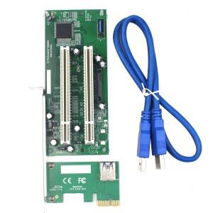 PCI-Express-듀얼 PCI 어댑터  X16 슬롯 확장 카드  USB 3.0 케이블  변환기  TXB024