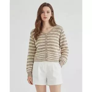 미센스 투톤짜임 니트가디건 MB34KCM303Z 1230616